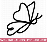 Butterfly Line Art SVG