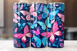 Butterfly 20 Oz Tumbler Wrap