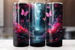 Neon Butterfly 20 Oz Tumbler Wrap