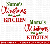 Christmas Kitchen SVG