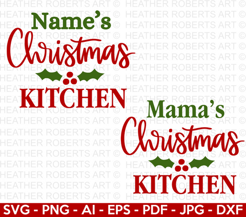 Christmas Kitchen SVG