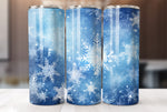 Blue Christmas 20 Oz Tumbler Wrap