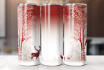 Christmas Deer 20 Oz Tumbler Wrap