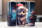 Christmas Dog 20 Oz Tumbler Wrap