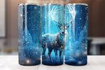 Christmas Reindeer 20 Oz Tumbler Wrap