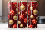 Christmas Balls 20 Oz Tumbler Wrap