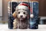 Christmas Dog 20 Oz Tumbler Wrap