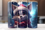 Christmas Wolf 20 Oz Tumbler Wrap