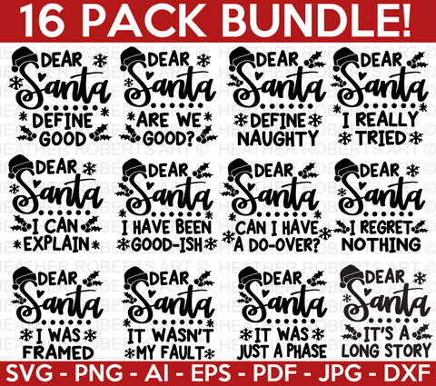 Dear Santa SVG Bundle