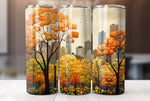 Fall Trees 20 Oz Tumbler Sublimation Wrap Design