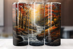 Fall Trees 20 Oz Tumbler Sublimation Wrap Design