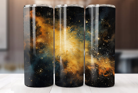 Galaxy 20 Oz Skinny Tumbler Wrap