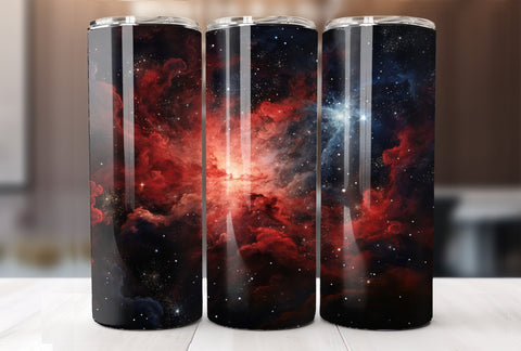 Galaxy 20 Oz Skinny Tumbler Wrap