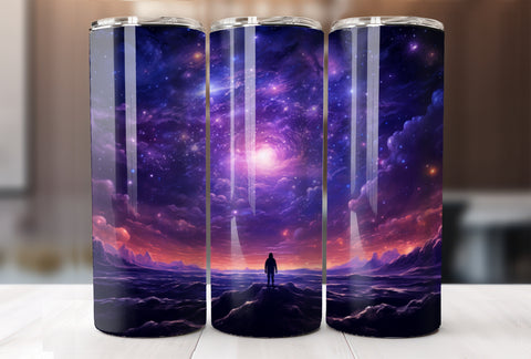 Galaxy 20 Oz Skinny Tumbler Wrap