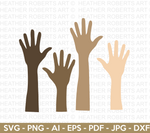 Hands of Different Races SVG