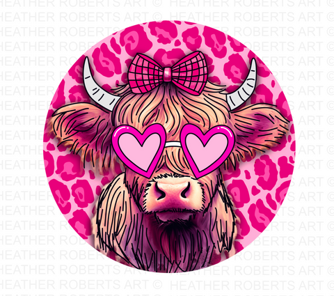 Heifer Valentine Sublimation PNG