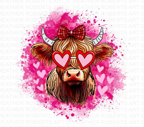 Heifer Valentine Sublimation PNG