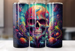 Psychedelic Skull 20 Oz Tumbler Wrap