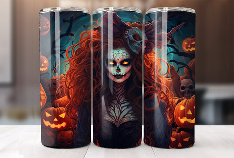 Halloween Witch 20 Oz Tumbler Wrap