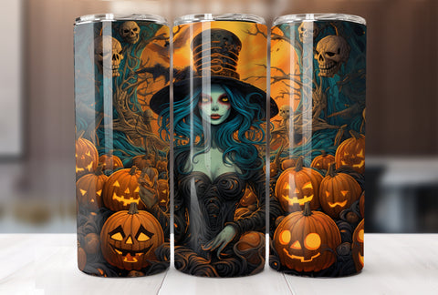 Halloween Witch 20 Oz Tumbler Wrap