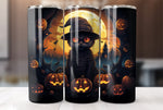 Halloween Witch Cat 20 Oz Tumbler Wrap