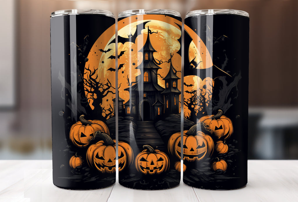 Halloween 20 Oz Tumbler Wrap   Heather Roberts Art