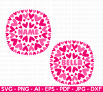 Hearts Border SVG