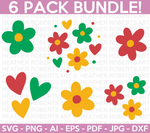 Flowers and Hearts SVG Bundle