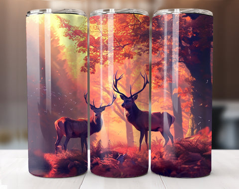 Deer Hunting 20 Oz Tumbler Wrap