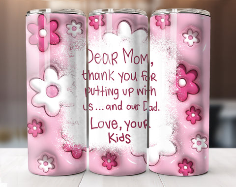 20 Oz Mother's Day Tumbler Sublimation Wrap