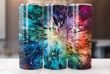 Rainbow Glitter Tumbler Wrap, 20 Oz Skinny Tumbler Sublimation Design