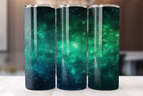 Green Glitter Tumbler Wrap, 20 Oz Skinny Tumbler Sublimation Design