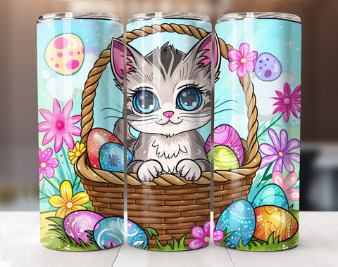 Easter Kitten 20 Oz Tumbler Wrap