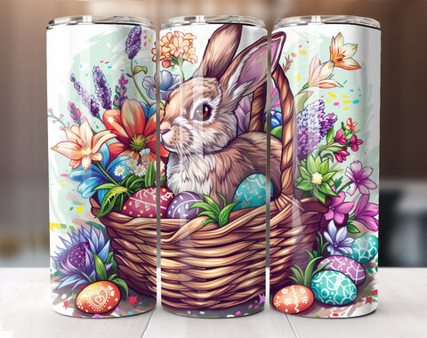 Easter Bunny 20 Oz Tumbler Wrap