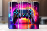 Gamer 20 Oz Tumbler Wrap, 3D Game Controller Tumbler Wrap