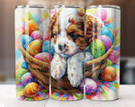 Easter Puppy 20 Oz Tumbler Wrap