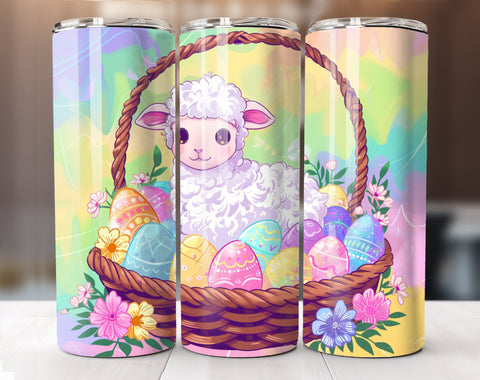 Easter Lamb 20 Oz Tumbler Wrap