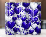 Blue Valentine's Day 20 Oz Tumbler Wrap