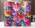 Spring Floral Tumbler Wrap