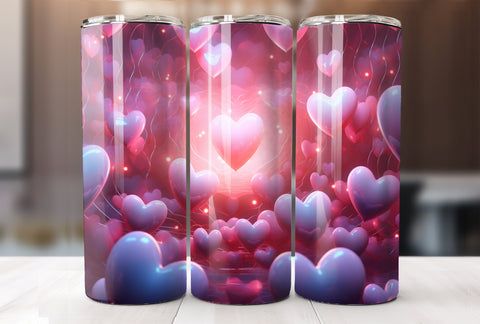 Valentine's Day 20 Oz Tumbler Wrap