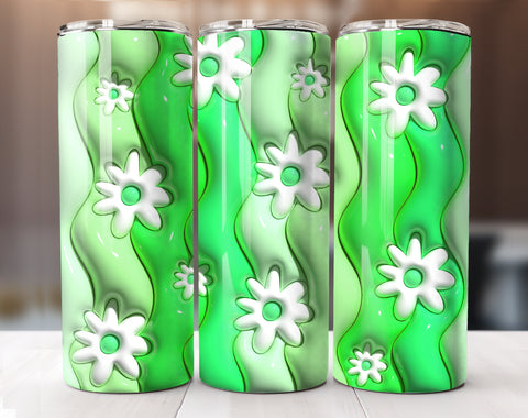 Retro Inflated Floral Tumbler Wrap