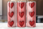 3D Valentine's Day Inflated Tumbler Wrap