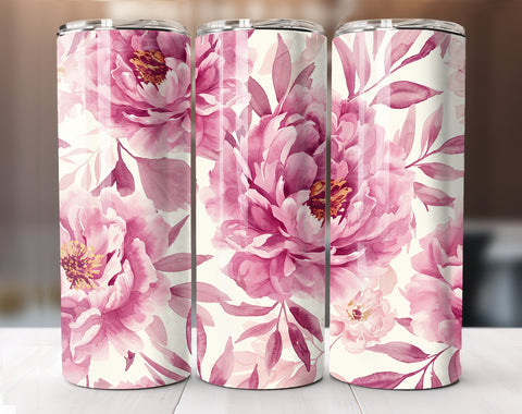 Watercolor Flower 20 Oz Tumbler Wrap