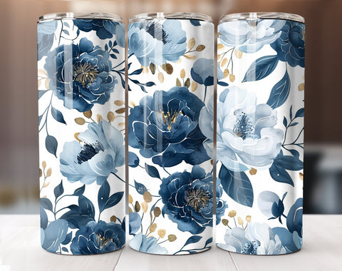 Watercolor Flower 20 Oz Tumbler Wrap