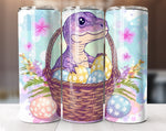 Easter T-Rex Dinosaur Tumbler Wrap