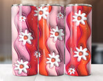 Retro Inflated Floral Tumbler Wrap