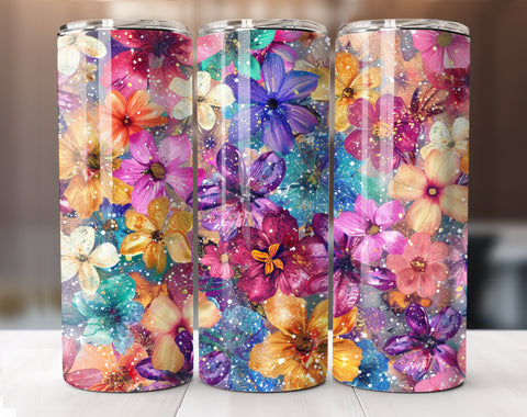 Spring Floral Tumbler Wrap