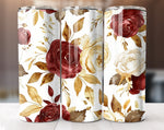 Watercolor Flower 20 Oz Tumbler Wrap