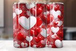 Valentine's Day 20 Oz Tumbler Wrap