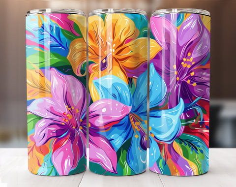 Spring Floral Tumbler Wrap